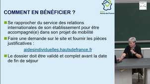 Conférence Mobilité internationale : dispositifs de mobilité internationale - Jessy Dupont