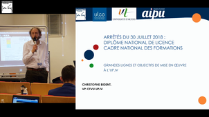 AIPU 2021 : table ronde réforme du bac et arrêté licence