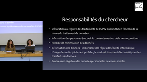 Journées de l’éthique et de l’intégrité scientifique : Mme Simoni et Mme Spruyt