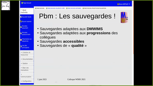 Colloque WIMS : Mr Douriez et Mr Mifsud