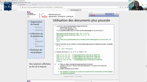 Colloque WIMS : Mr Marbeuf et Mme Gigan