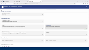 Tutoriel Esup-Stage - Comment créer sa convention